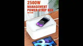 LDNIO SN5311 3 in 1 Universal Management 5 Power Extension Cord and 3 USB Ports Cable Management Box