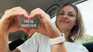 FAST & AGGRESSIVE ASMR IN THE CAR RANDOM TRIGGERS