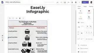 How to save an Easel.ly infographic onto your Google Site portfolio.