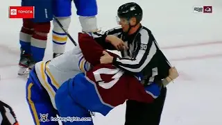 Kyle Okposo vs Logan O'Connor Jan 30, 2022