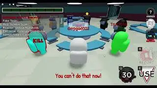 Playing Among Us in Roblox