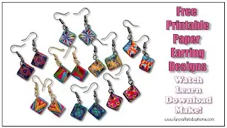 Paper Bead Making Tutorial - Free Printable Abstract Bead Strip Designs Included