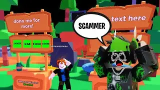 FAKE SCAMMING SOMEONE IN PLS DONATE (NUKING)