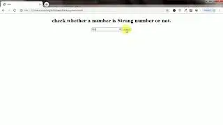 Write a program to check strong number or not using JavaScript
