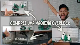 COMPREI  MÁQUINA OVERLOCK CHINESINHA COMPLETA - VALEU A PENA? #overlockchinesinha