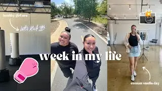 Weekly Vlog: In My Healthy Girl Era, Kickboxing For the First Time + Content Studio Day