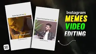 Instagram Memes Video Editing In Capcut | White Background Meme Video Kaise Banaye