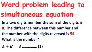 Understanding WORD PROBLEMS in the best possible way.