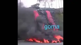l'éruption du volcan nyirongongo