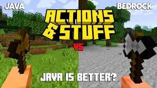 ACTIONS AND STUFF Java vs Bedrock COMPARISON (minecraft mod)