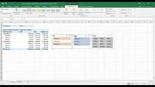 Pivot tables Filtering, slicing, timeline