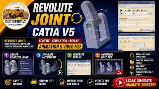 REVOLUTE JOINT COMPILE SIMULATION GENERATE REPLAY ANIMATION VIDEO FILE DMU /DIGITAL MOCKUP CATIA V5
