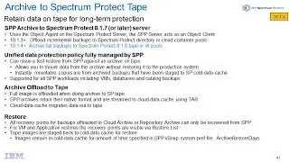 IBM Spectrum Protect Plus 10.1.4 Archive to Tape on Spectrum Protect – Demo