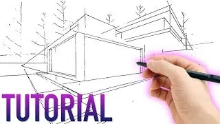 Como dibujar una perspectiva a dos puntos de fuga - TUTORIAL