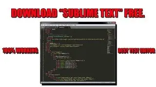 HOW TO DOWNLOAD SUBLIME TEXT FREE