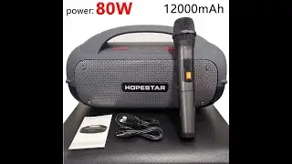 💥Hopestar A50 убийца JBL  Колонка с ручкой и мощностью 80 ват + микрофон