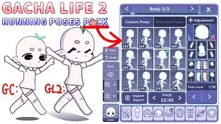• GACHA LIFE 2 Running Poses PACK | Remade Gacha Club POSES Part 3 •