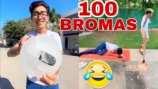 Guerra de BROMAS *CONGELA MI COCHE* 😱