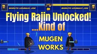 Boruto Uzumaki JXM AI Edit [NEW Flying Rajin Ability] Progress 2 | MUGEN Works