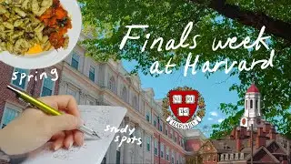 Harvard Finals Week Vlog | study spots & tips, organic chem