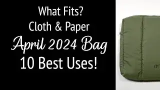 My Best 10 Ways To Use Your Cloth and Paper April Sub Box Olive Bag/ Pouch