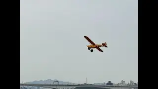 Piper Super Cub acrobatic maneuver flight