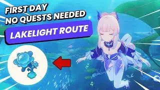 60 Lakelight Lily EASY FIRST DAY ROUTE 🔹 🔷 Genshin Impact Fontaine 4.2
