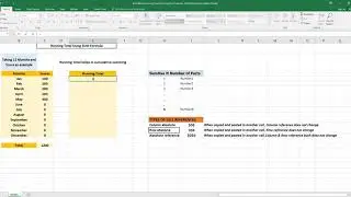 Learn Excel Basic Running Total Sum Formula Tutorial