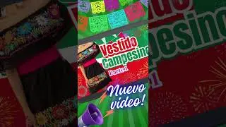 Vestido Campesino #outfit patrio #costura fácil #clases gratis #costura básica