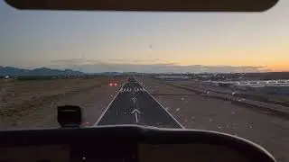 Landing at Glendale Airport (KGEU): Runway 19, October 9 2022