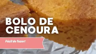 Bolo de cenoura simples e fofinho uma delícia | 😋 Como fazer bolo de cenoura fofinho