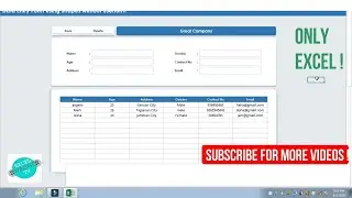 Excel Data Entry Form using Shapes & Active X Control | Excel UI Design | Excel Front End | VBA.