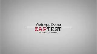 ZAPTEST for Web Testing Demo