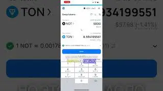 Как продать Notcoin - Обмен крипты на STON.Fi 