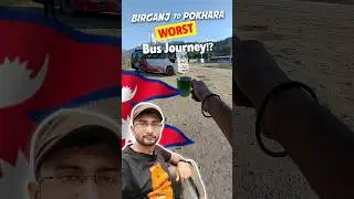 Birganj to Pokhara Local Bus Journey | My Solo Trip to Nepal #shorts #nepal #pokhara #busjourney