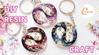 DIY Epoxy Resin Craft| Making Unique Resin Keychains Step by Step| Simple Resin Crafts For BEGINNERS