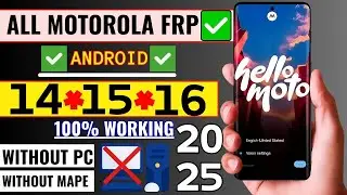 🚀 Motorola FRP Bypass 2025 — Remove Google Lock After Reset (Android 14/15/16) | 100% Working