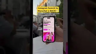 That last one👀 Get your tix to Instagram Summit by Manychat! (deets in description) 
