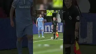 He tried to fool the referee but the linesman saw him