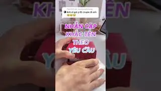 Nhẫn cặp có khắc tên theo yêu cầu cực đẹp cho couple đây ❤️😘 #shorts #haul #review #shopeehaul