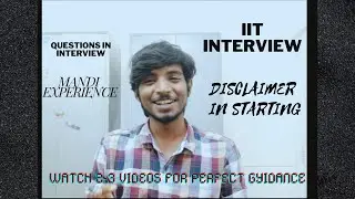 IIT MTech Interview | How I Cracked | Don't hurry after this video | Old point of view | be careful
