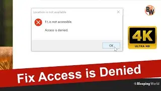Fix Hard Drive Access Denied & Local Drive is not Accessible
