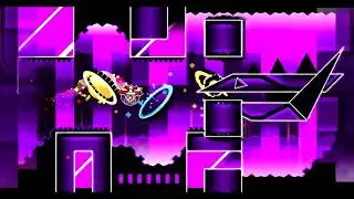 Geometry Dash - Spacelocked by LazerBlitz (Hard Demon) Complete + 3 Coins (Live)