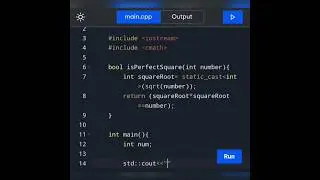 Day 25 of series|| How to write a c++ program to check whether a given number perfect square or not.