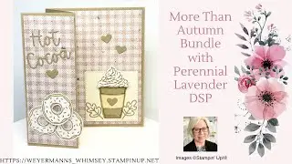More Than Autumn Bundle Card idea 4 of 4 with Perennial Lavender DSP Stampin' Up!