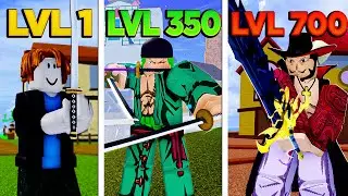 UPEI DO 1 AO 700 SÓ COM ESPADA NO BLOX FRUITS!
