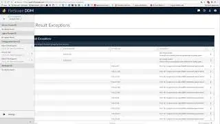 Configuration :: Discovery Jobs:: Result Exceptiohns
