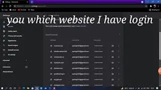 how to see our password in Google Chrome in laptop or PC in which website you login  / another vedio