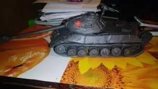 Танк ис-3 из пластилина