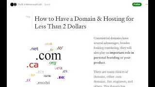 How to make domain and hosting with 2 USD